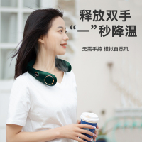 讯迪挂脖风扇usb便携式迷你懒人挂颈脖子无叶usb随身小型充电学生大风力制冷空调户外头戴款厨房办公室