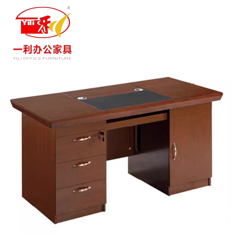 一利办公桌/电脑桌 YL-YQ0407/1400mm*700mm*760mm 张高清大图