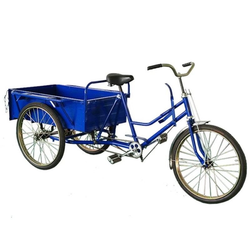 依诺九吉 三轮车脚蹬拉货车 蓝色款 件高清大图