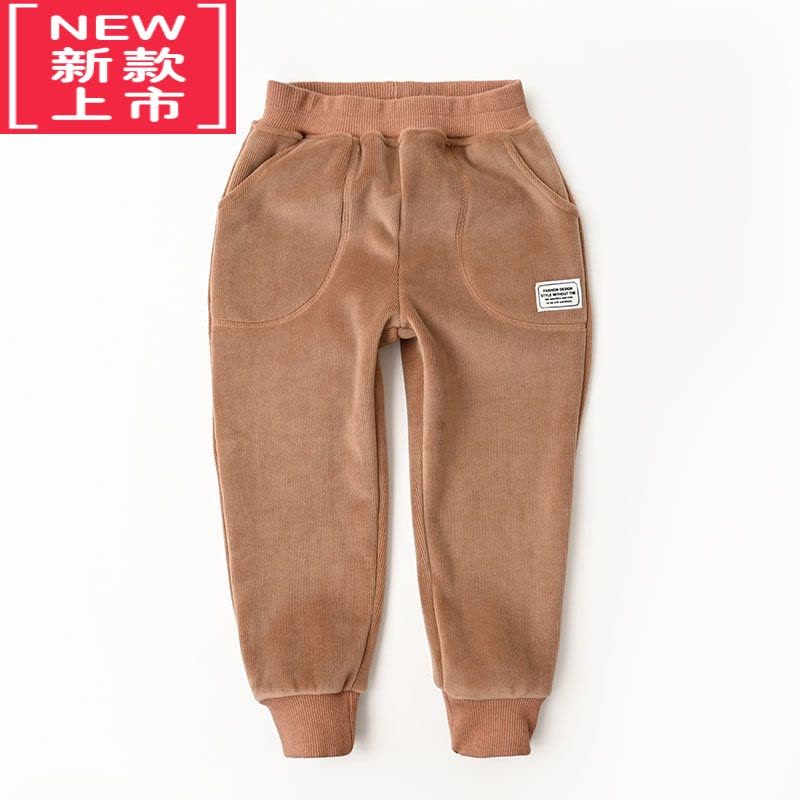 可莉允儿童加绒裤 男童女童外穿一体绒裤 秋冬季保暖裤 中小童 山东网店图片