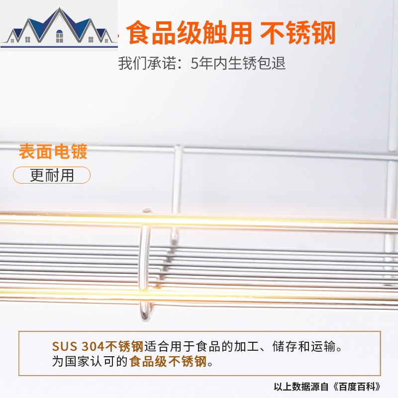 水沥水架置物架洗碗布收纳抹布沥水架沥水篮304不锈钢挂篮 三维工匠高清大图