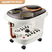 奥倍斯AUSTR828BS足浴盆全自动遥控洗脚盆电动太极滚珠红光照射冲浪按摩加热泡脚深桶足疗机器家用恒温
