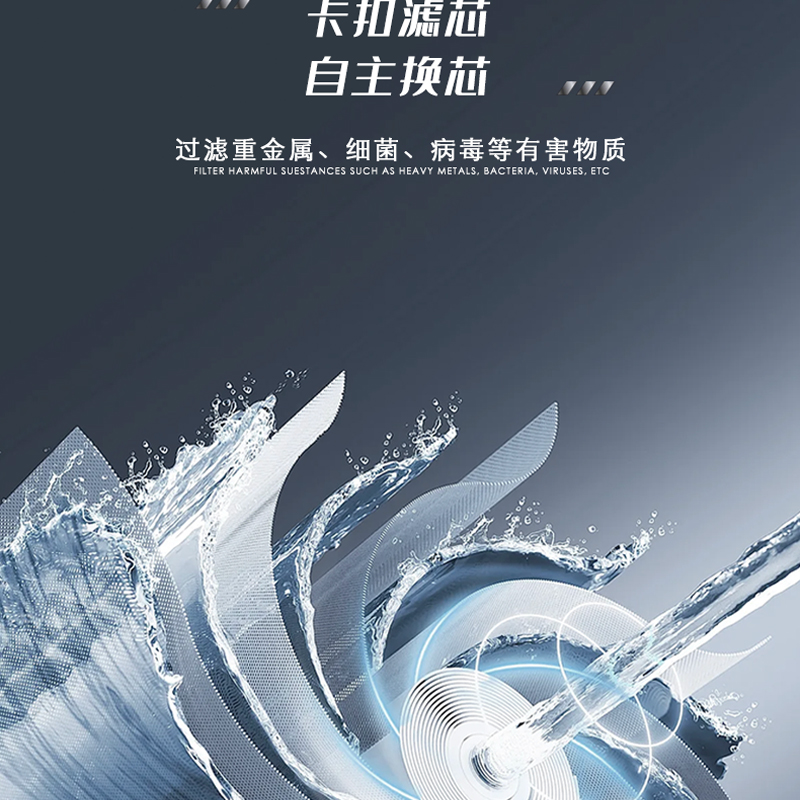 苏宁宜品MOD-S600pro反渗透净水器8000升大容量高效除垢厨房专用高清大图