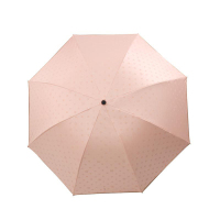 天堂 30075ELCJ(遇光变色)黑胶三折蘑菇太阳伞晴雨伞
