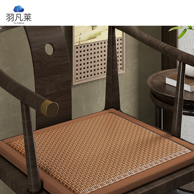 羽凡莱 夏季透气椅子坐垫 50*50cm 块高清大图