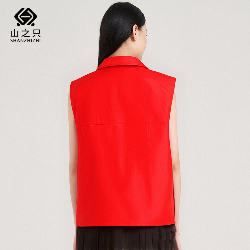 山之只 保暖志愿者背心可印logo M-4XL 件高清大图