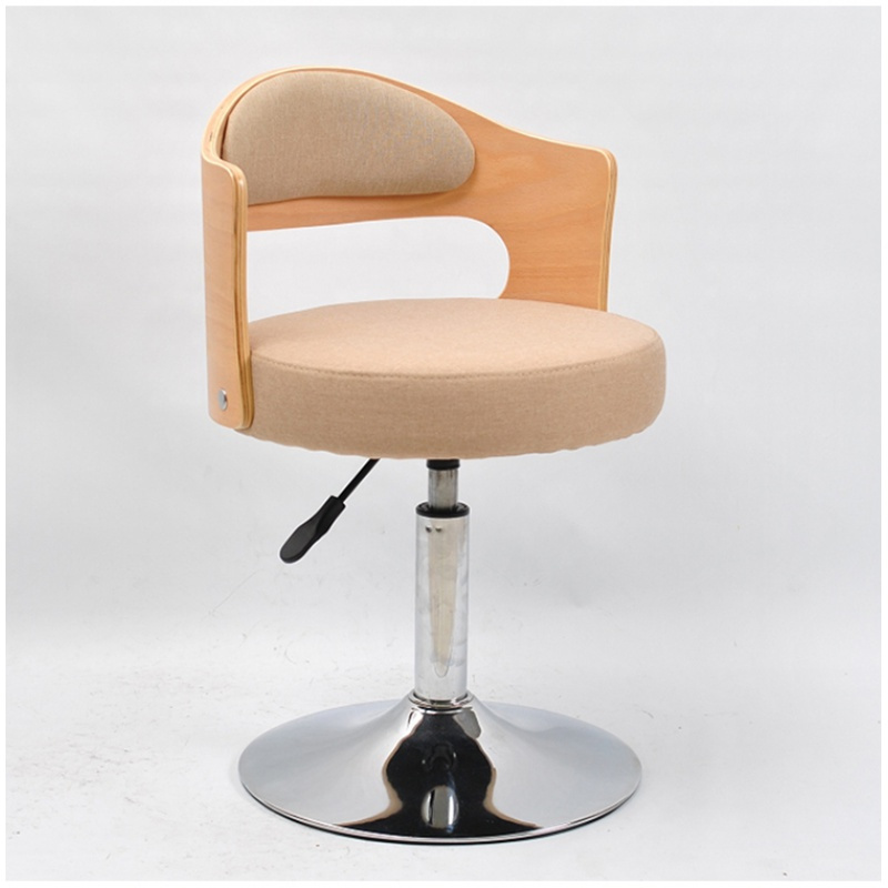 寻木匠实木靠背小巧圆盘简约现代电脑椅升降小转椅书桌椅前台椅书房
