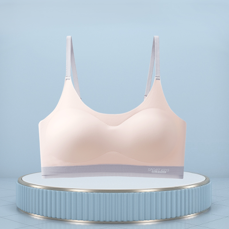 猫人少女内衣女童二三阶段青春发育期无痕隐形运动背心文胸学生款高清大图