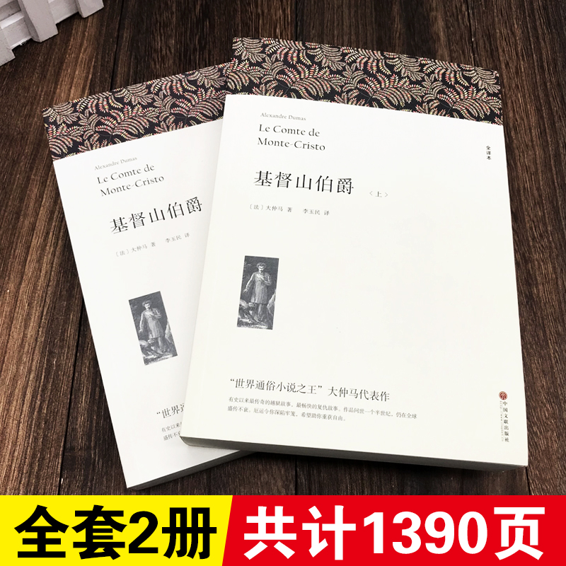 [完整版无删减]基督山伯爵书籍正版 原著大仲马基督山全套2册基督山伯爵 正版世界经典名著书籍书外国文学小说社科书籍