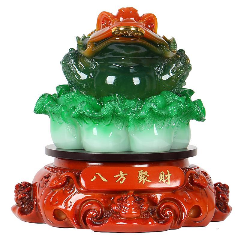 美帮汇金蟾摆件开业三足金蟾蜍白菜工艺品店铺开张送礼摆设图片