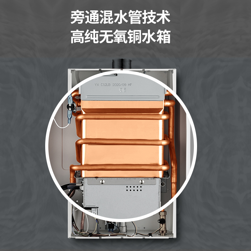 方帅(FOSHUAI)12升燃气热水器 JSQ23-H12L恒温节能 家用天然气低水压启动 智能防冻 全屋多点供水