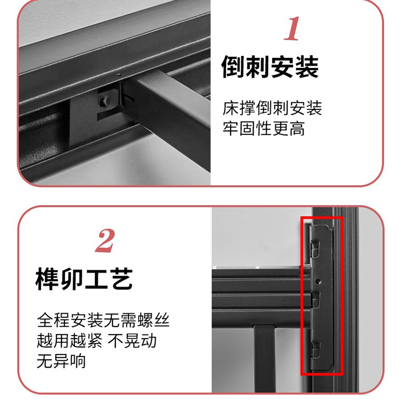 圣德列单人床员工宿舍床S-4 2000*1500*850mm高清大图