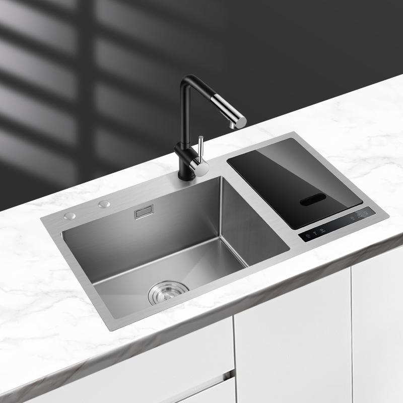 美仕杰厨房水槽净洗机超声波果蔬消毒机智能大双槽洗菜盆水池多功能洗