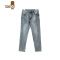 YANXU2023韩版ins超火经典洗水浅蓝牛仔裤青年宽松直筒裤九分裤男
