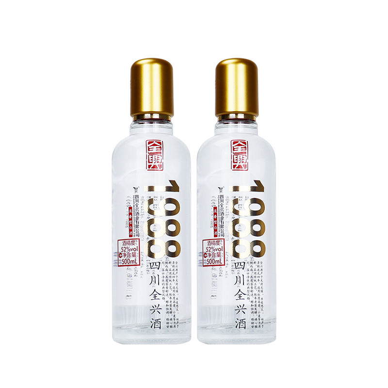 全兴1988 52度500mL*12瓶浓香型白酒光瓶白酒