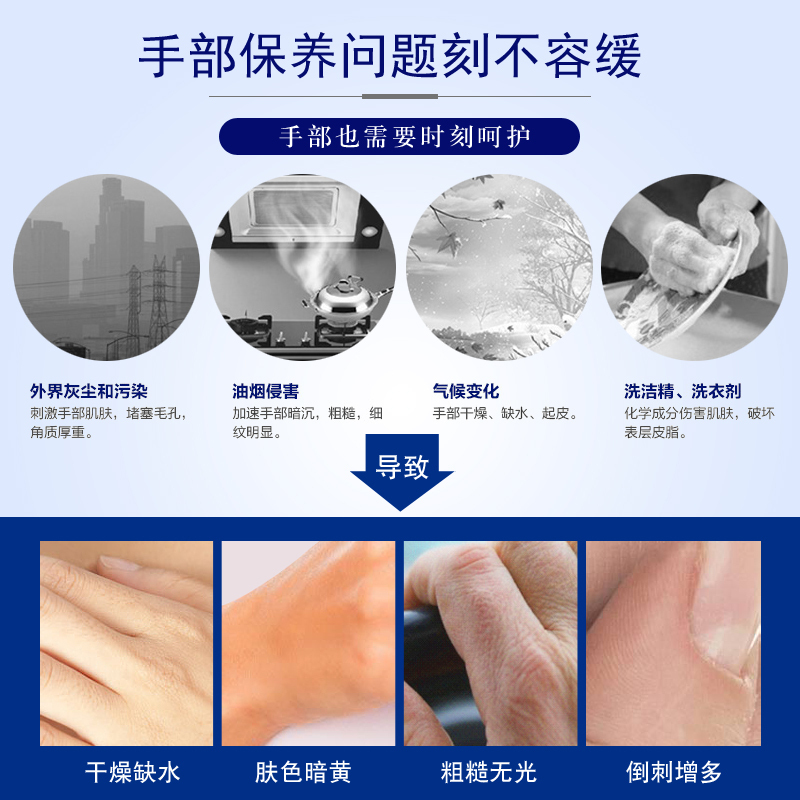 妮维雅NIVEA海洋精华保湿滋润护手凝露护手霜 50ml*2