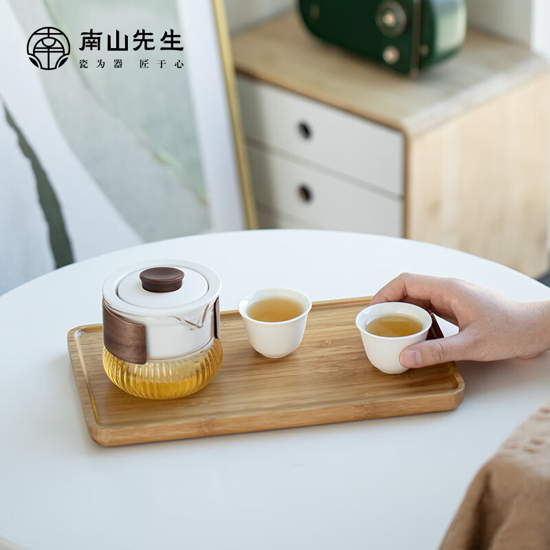 南山先生 知夕快客茶具套装 NSZH0642-S 禅风白(计价单位:套)高清大图