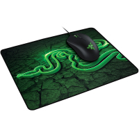雷蛇（Razer） 重装甲虫 游戏鼠标垫 裂变-控制版 绿黑色中号布垫