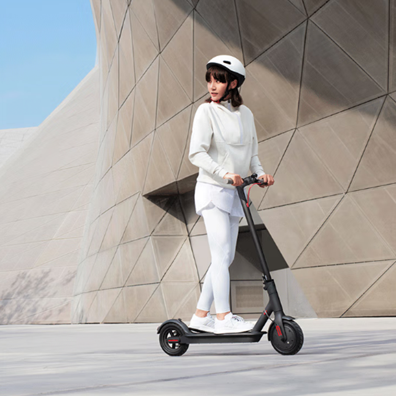 怡口ecowater小米米家电动滑板车1s男女成人滑板车黑色