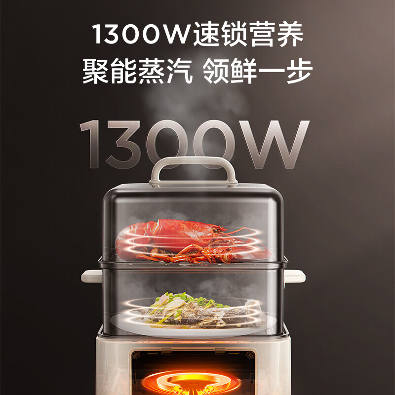 美的(Midea)电蒸锅 电煮锅电火锅 多功能锅家用蒸包子锅 电热多用途锅24小时预约双层蒸笼MZ-ZGC262388高清大图