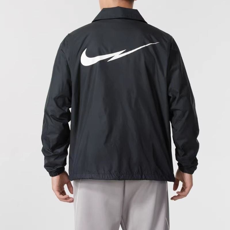 NIKE耐克外套运动休闲舒适梭织翻领男装夹克FZ0801-010 D高清大图