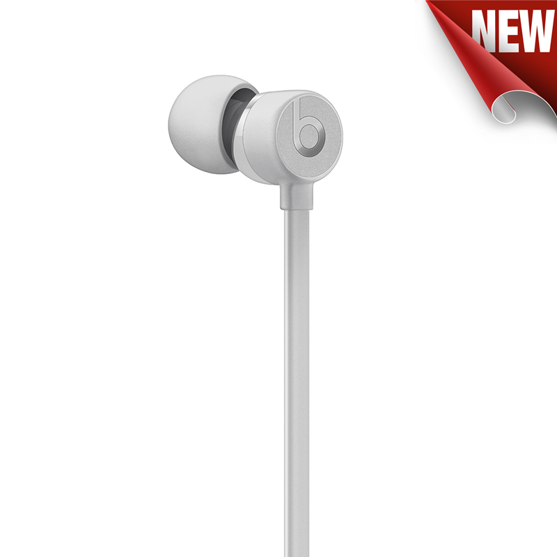 BEATS urBeats3 入耳式耳机 (采用闪电接头) 有线耳机 - 丝缎银 MU9A2PA/A