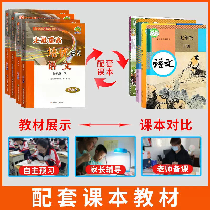 培优讲义/科学[华师版] 八年级上 [正版]2024新版走进重高七上八上九年级上册下册全一册走进重高培优讲义七年级上语文
