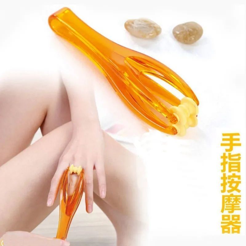 新款按摩夹鼠标手按摩器多功能手指按摩器手关节滚轮式缓解手部 加厚新款按摩器1个