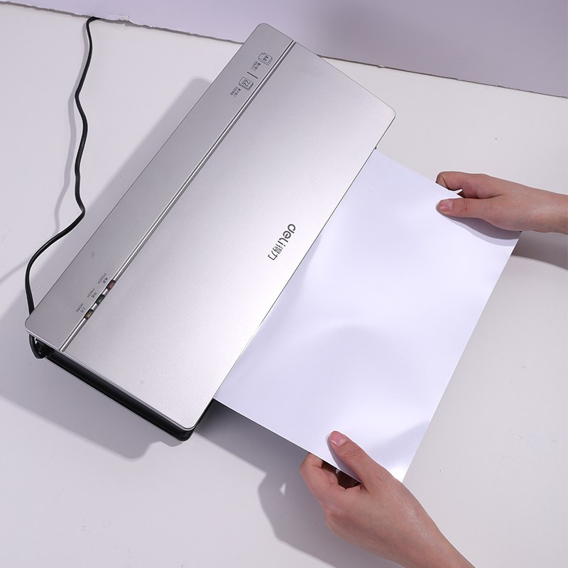 得力热熔封套胶装机塑料封皮白色10个包单位包8mm适用