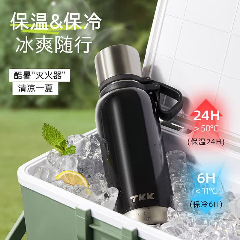 TKK保温杯大容量316不锈钢水杯户外便携式男士车载茶杯子教师节礼物高清大图