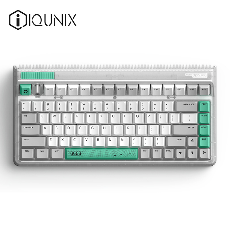 IQUNIX OG80虫洞机械键盘三模热插拔客制化键盘无线蓝牙游戏键盘83键电脑键盘三模机械键盘 TTC快银轴RGB版