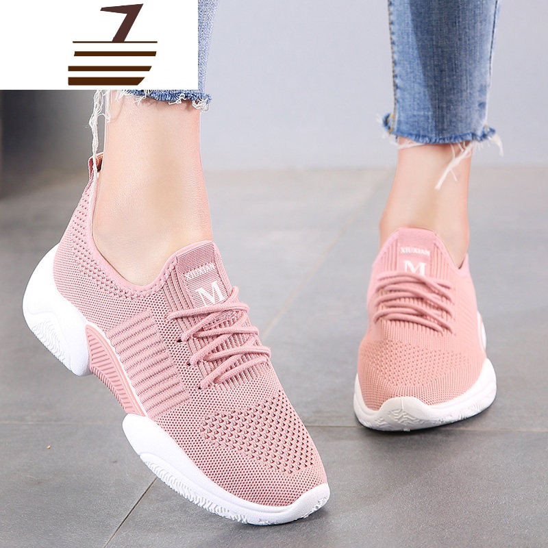 尗卡新款飞织女鞋女百搭时尚妈妈鞋软底轻便休闲运动鞋休闲鞋参数