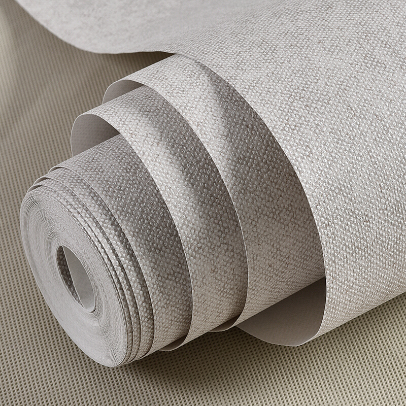 卧室无纺布墙纸灰色客厅电视背景墙壁纸k123浅灰蓝仅墙纸壹德壹视频