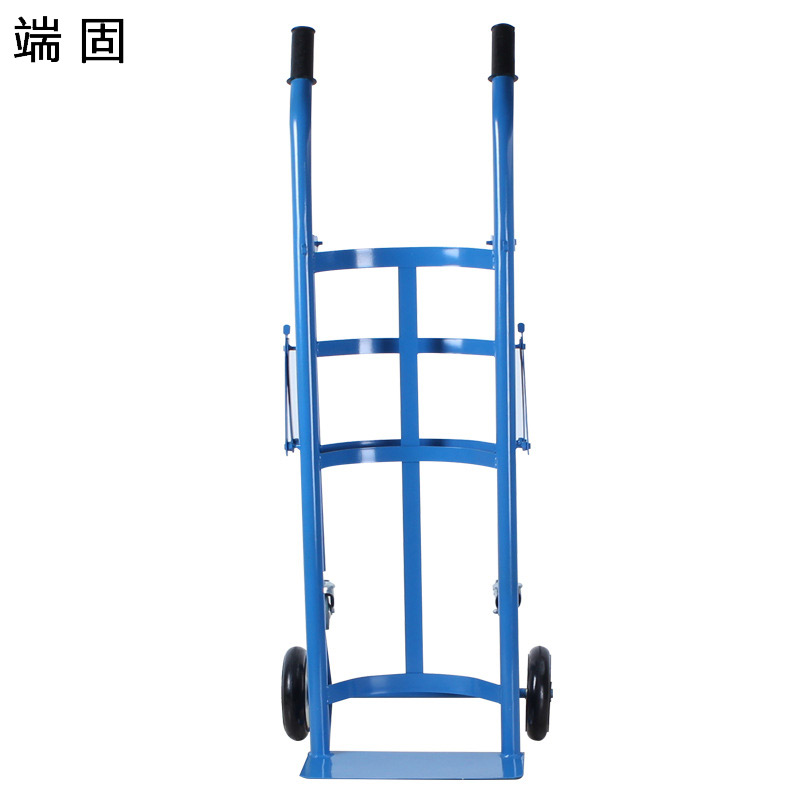 端固 40L氧气瓶手推车带刹车轮M-40L/个高清大图