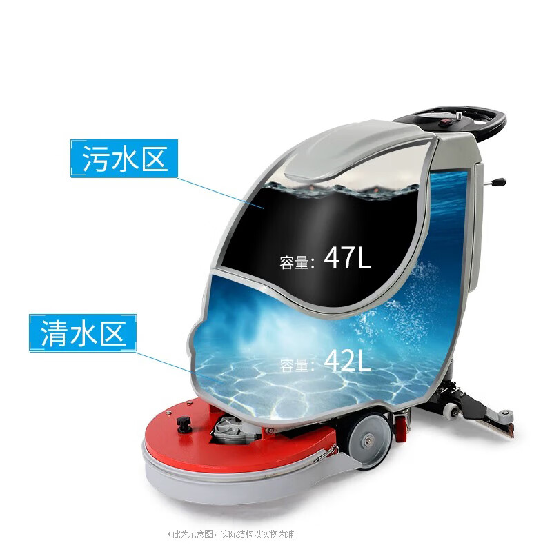 广宸悠家 YJ-530B 手推式 洗地机 (计价单位:台) 灰色高清大图