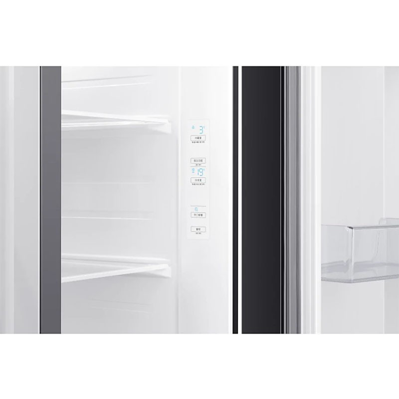 三星(SAMSUNG) RS62R50371L/SC家用655L大容量风冷无霜智能变频玻璃对开门冰箱 金色RS62R50