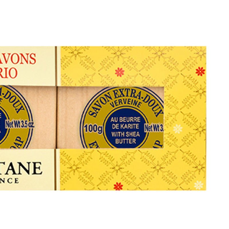 欧舒丹马鞭草 香皂礼盒100g*3高清大图