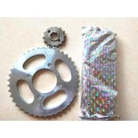 适用适用轻骑铃木摩托车套链 骏威GSX125链盘 QS125-3ABCEFGH链轮牙盘 原厂款套链