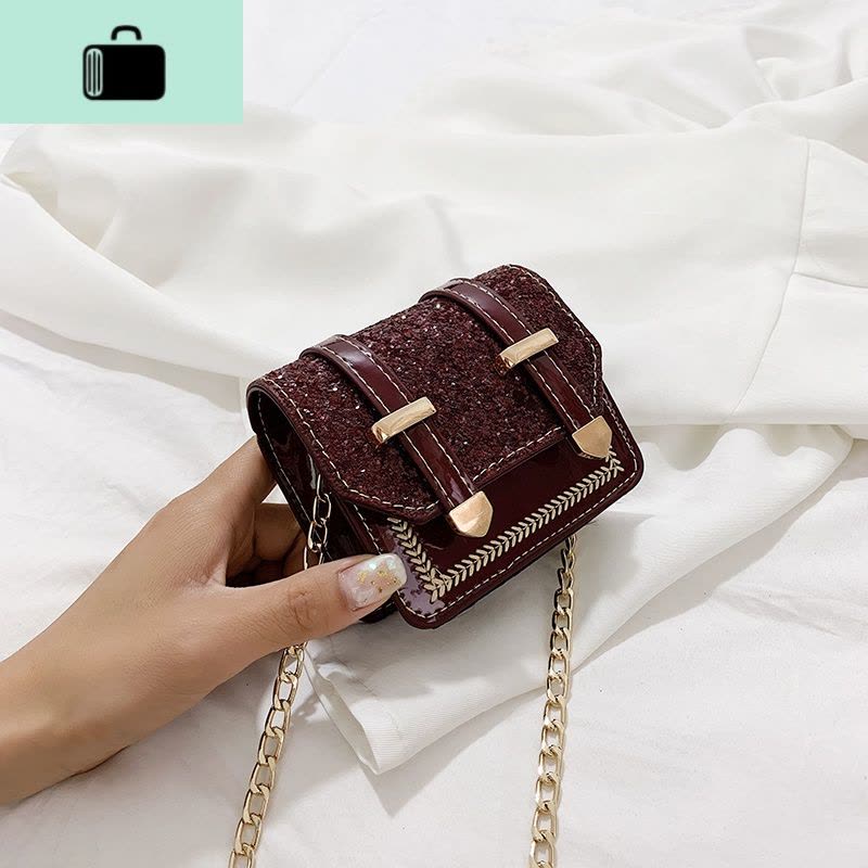 迷你儿童小包包韩版时尚女童潮包公主斜挎包亮片链条包洋气小挎包NEW LAKE女斜挎包图片