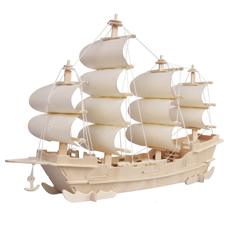 立体拼图3d拼图木质拼图成人拼图拼装积具视频