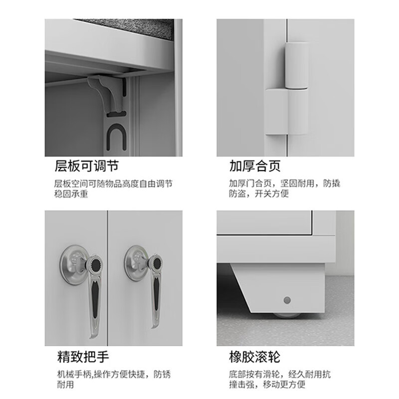 格具(GEJU) 加厚金属武器存放柜管制器械保管柜密码锁存储柜灰白色1.8米高可放10把短+20把长