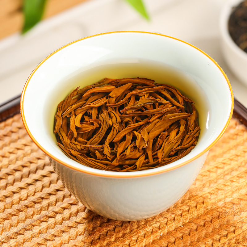 茗日红 三黄七黑金骏眉茶叶 特级蜜香型武夷山红茶 散装罐装250g