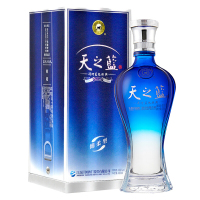 洋河(YangHe)蓝色经典 天之蓝 40.8度 480ml 单瓶装白酒 口感绵柔浓香型
