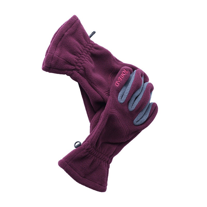 探路者 男式 抓绒手套 ZELG91505 (三色可选 黑色/碳灰、深海蓝/宝蓝、醇红/碳灰 ) (单位:双)高清大图