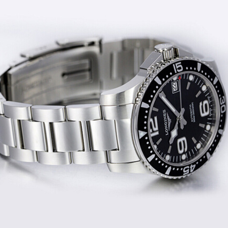 LONGINES 浪琴康卡斯潜水系列钢带男士机械表 L3.741.4.56.6
