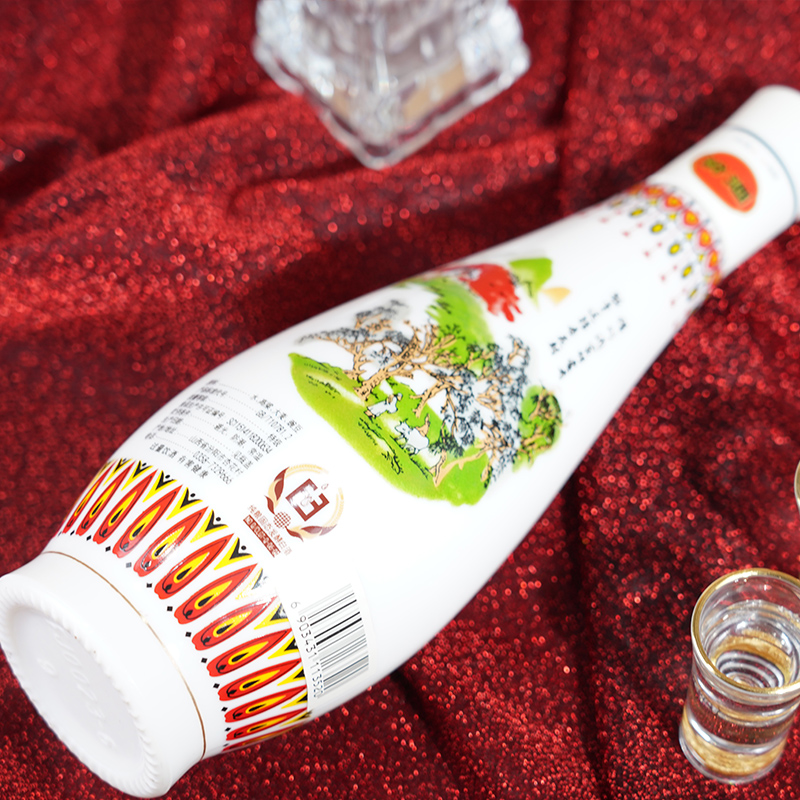 [官方正品]山西杏花村汾酒 48度乳玻汾酒475mL*12瓶装口粮白酒高清大图