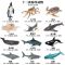 影版大号沧龙模型仿真动物史前海洋生物巨齿鲨鱼恐龙玩具男孩套装 迷你海洋生物12只装