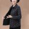2021新款妈妈薄款小棉衣秋冬装碎花轻薄棉服中老年大码加棉外套女