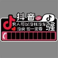 临时停车牌功能小件个性临时停车牌贴纸电话号码挪车牌车牌其他改装专车专用汽车装饰抖音 抖音深似海