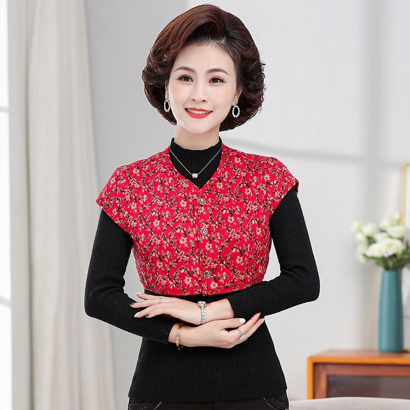 女士护肩肩托坎肩女背心马甲肩周炎护肩膀保暖睡觉中老年冬护肩衣串得